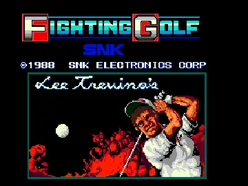 Fighting Golf (World?) screen shot title